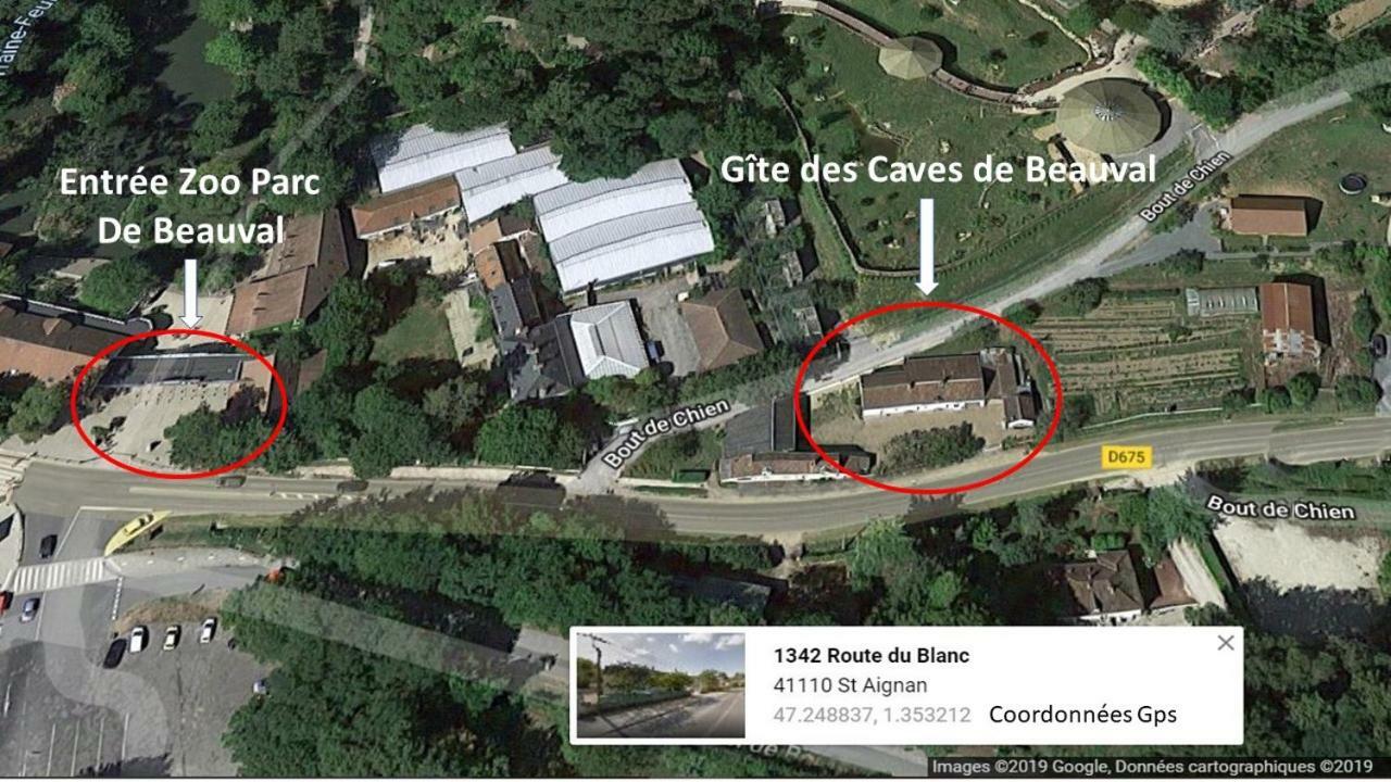 Gite Caves De Beauval Saint-Aignan  Exteriör bild